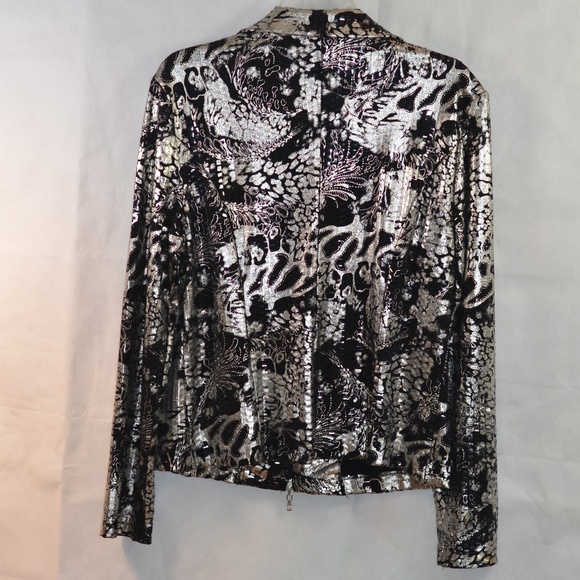 Frank Lyman Silver/Black Jacket SZ 12 - Picture 9 of 9